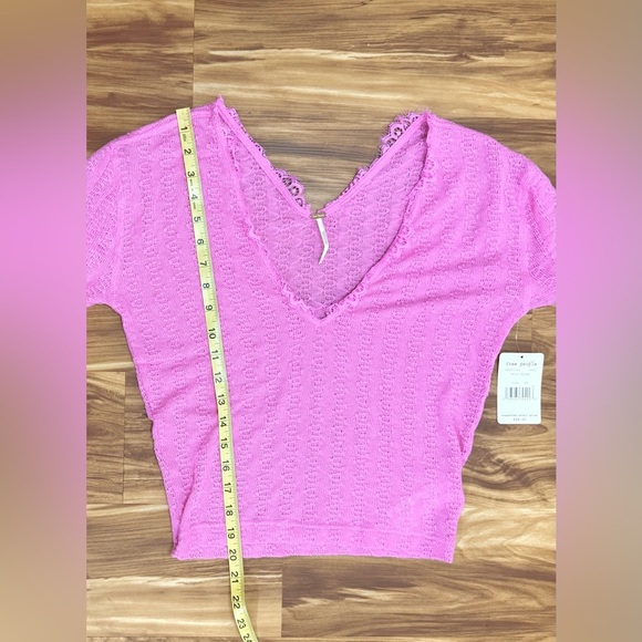 Free People Dream Girl Pink V-Neck Sweater - Picture 5 of 5
